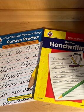 Carson-Dellosa and Frank Schaffer Cursive Handwriting Workbooks